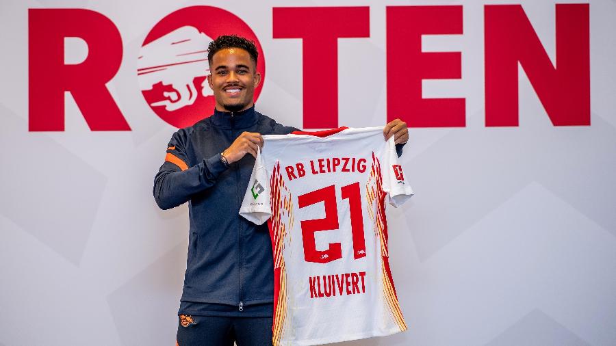Justin Kluivert foi contratado pelo Red Bull Leipzig no mercado da bola - Divulgação/RB Leipzig