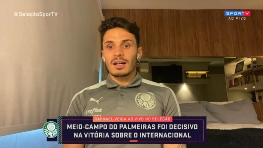 Raphael Veiga não esconde expectativa por final da Libertadores - Reprodução/SporTV
