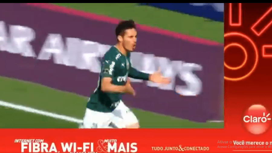 Propaganda atrapalha gol do Palmeiras na final da Libertadores no SBT - Reprodução web