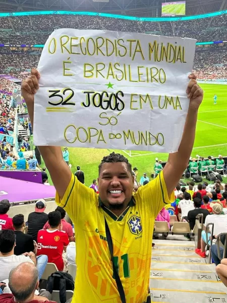 Brasiliense vai ao Catar assistir aos 64 jogos da Copa do Mundo