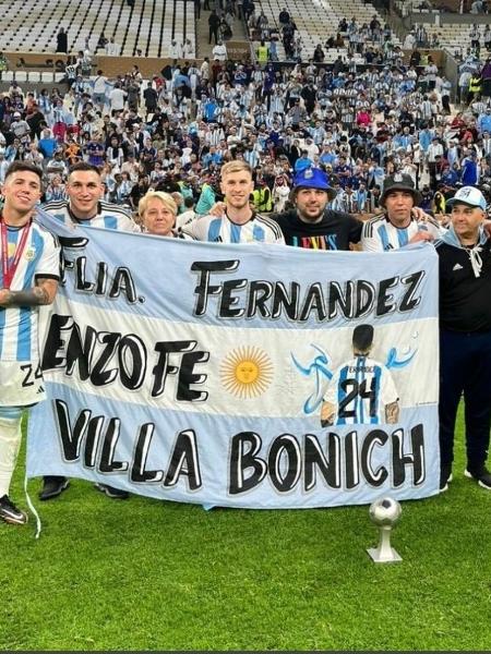 Família do argentino Enzo Fernández, revelação da Copa do Qatar, faz apelo por bandeira - Reprodução