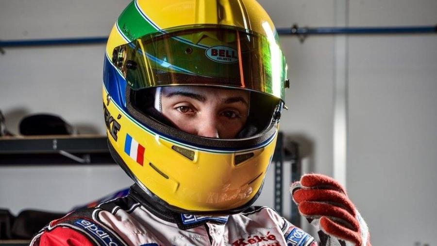 Piloto francesa Keira Adil, que corre com o capacete com as cores de Senna - Divulgação