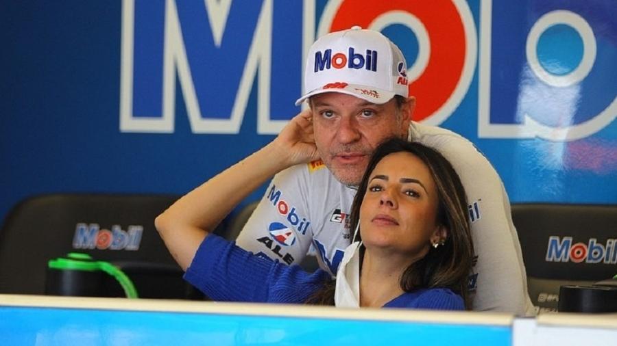 O ex-piloto de Fórmula 1 Rubens Barrichello e a apresentadora da Band Paloma Tocci - Reprodução/Instagram