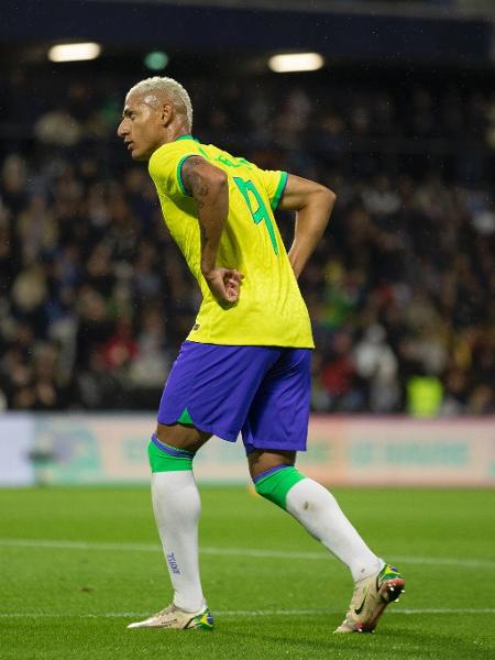 Richarlison fez dois e mostrou que Brasil cresce coletivamente com a presença de um "9" - Lucas Figueiredo/CBF