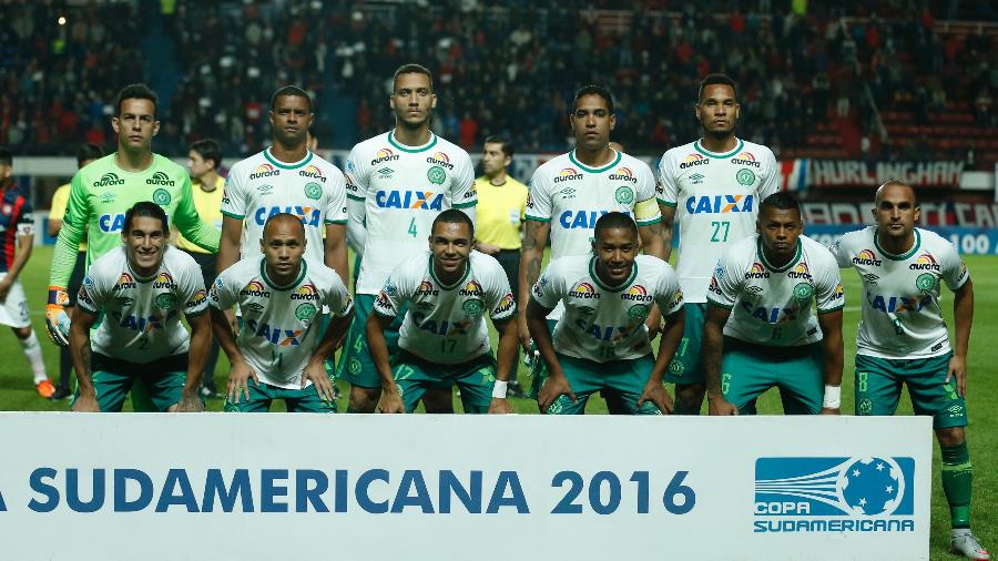 Jogadores da Chapecoense, na Sul-Americana de 2016
