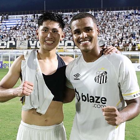 Miguelito e Enzo Monteiro, bolivianos da base do Santos