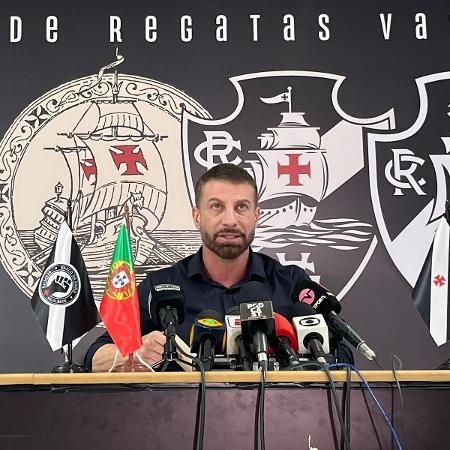 Pedrinho, presidente do Vasco, em coletiva após clube retomar controle da SAF