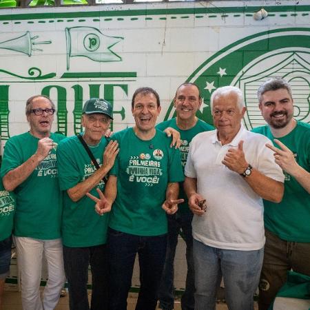 Ademir da Guia e Leão, ídolos históricos do Palmeiras, estão apoiando a oposição de Leila Pereira na eleição do clube