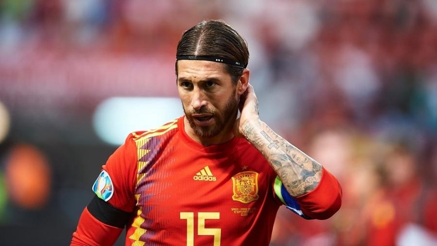 Sergio Ramos ficou fora da convocação da Espanha para a Eurocopa - Divulgação/UEFA