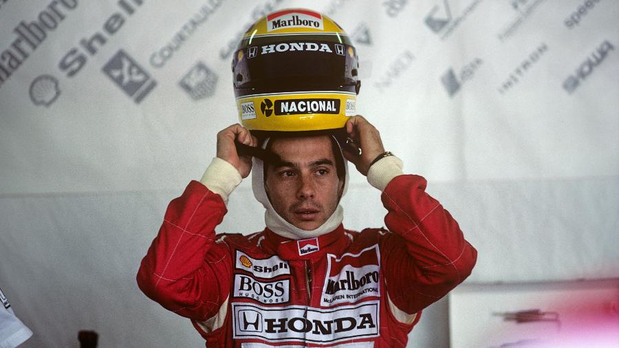 Ayrton Senna, da McLaren, em 1992 - Paul-Henri Cahier/Getty Images