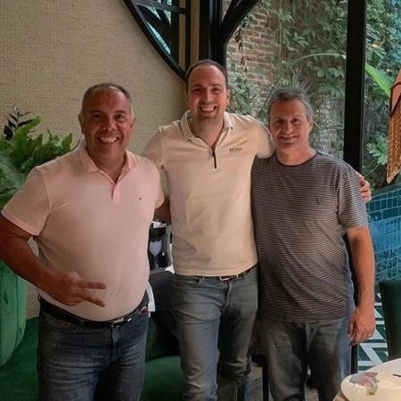 Marcos Braz (esq.) e Bruno Spindel (dir.), dirigentes do Flamengo estão na Europa atrás do novo treinador da equipe - Reprodução Instagram Pedro Melo Lopes