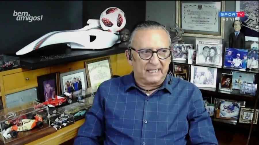 Galvão Bueno deseja sorte a Palmeiras no Mundial de Clubes - Reprodução/SporTV