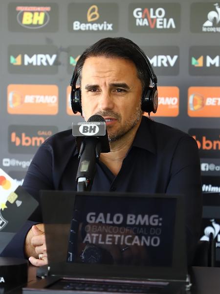 Rodrigo Caetano diretor de futebol do Atlético-MG, é quem trabalha na busca por um novo treinador - Pedro Souza/Atlético-MG