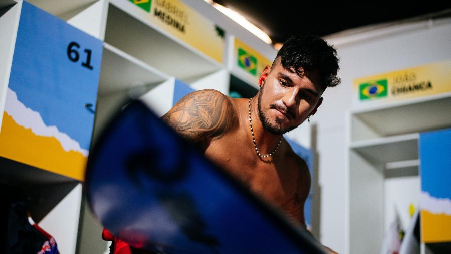 Gabriel Medina foi eliminado hoje na etapa de Saquarema do Circuito Mundial de Surfe - Thiago Diz/World Surf League
