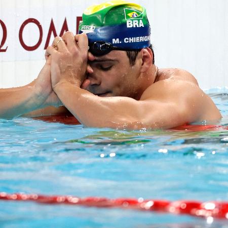 Marcelo Chierighini foi eliminado e não vai à semifinal do 100m livre nas Olimpíadas de Paris