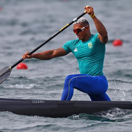 Isaquias Queiroz na semi do C1 1000m das Olimpíadas de Paris