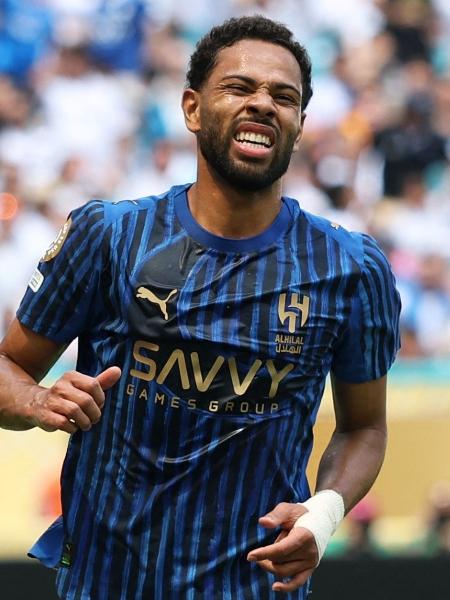 Renan Lodi, durante jogo entre Al-Hilal e Real Madrid no Mundial de Clubes da Fifa Renan Lodi, durante jogo entre Al-Hilal e Real Madrid no Mundial de Clubes da Fifa