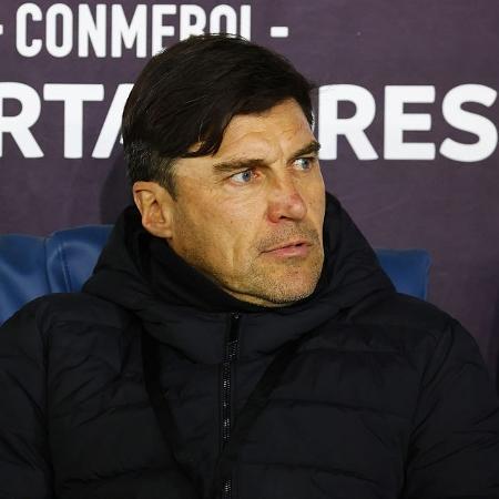 Alexander Medina, técnico do Estudiantes, comemorou a classificação para a final da Libertadores