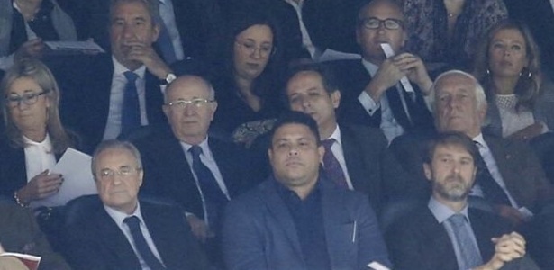 Ronaldo assiste ao jogo entre Real Madrid e Valladolid - Reprodução - Reprodução