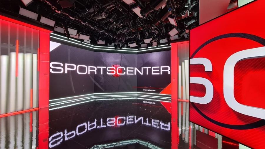 Novo cenário do "Sportscenter" na ESPN Brasil com telão de 500 polegadas - Reprodução/ESPN