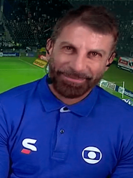O ex-jogador e hoje comentarista Pedrinho se emocionou após a vitória do Vasco e acesso próximo à Série A - Reprodução/Twitter