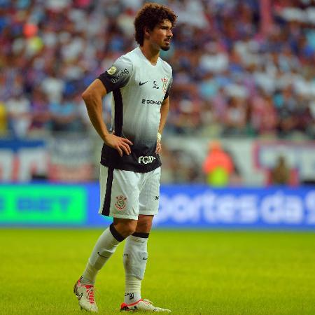 André Ramalho, jogador do Corinthians durante partida contra o Bahia na Fonte Nova