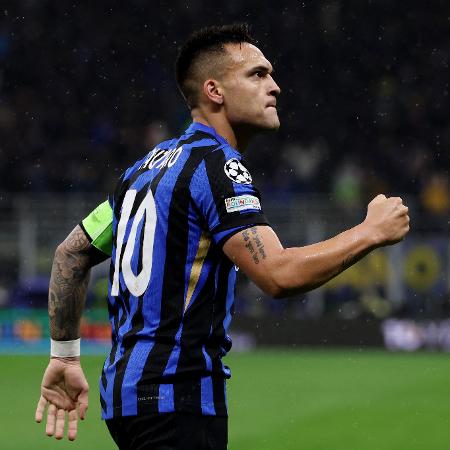 Lautaro Martínez marcou um dos gols do time italiano, que empatou por 2 a 2 - REUTERS/Claudia Greco