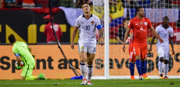 James Rodríguez: estrela da seleção colombiana, mas apagado no Real Madrid - AFP PHOTO / ALFREDO ESTRELLA