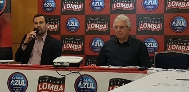 Lomba (e), vice de futebol e candidato à presidência do Fla, vive momento delicado - Vinicius Castro/UOL