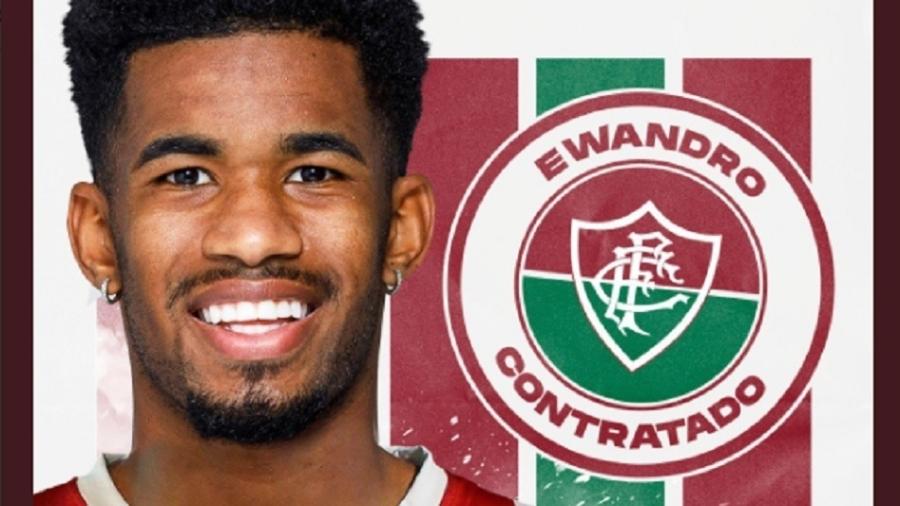 Revelado pelo São Paulo, apoiador Ewandro foi contratado pelo Fluminense - Divulgação