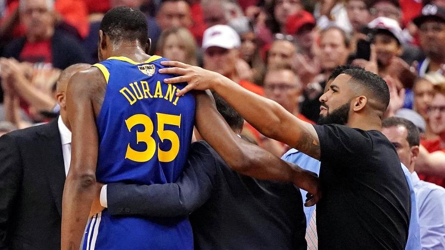 Drake demonstra apoio a Kevin Durant - Kyle Terada/USA TODAY Sports
