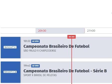 Sportv Erra Em Programacao E Nao Passa Spfc X Chapecoense Para Sao Paulo 22 07 19 Uol Esporte