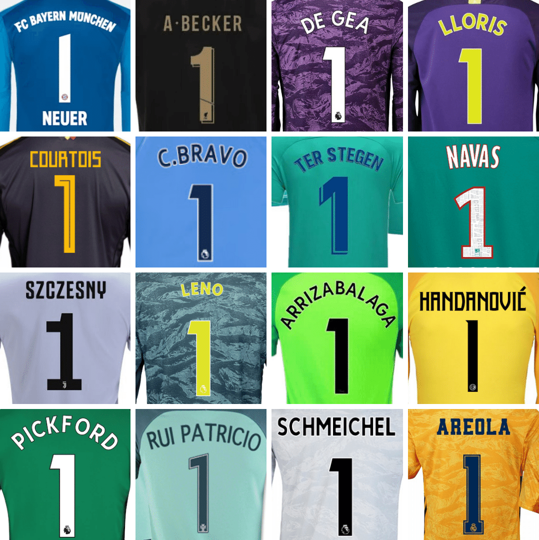 Qual número de camisa esses jogadores de futebol usavam em seus times?