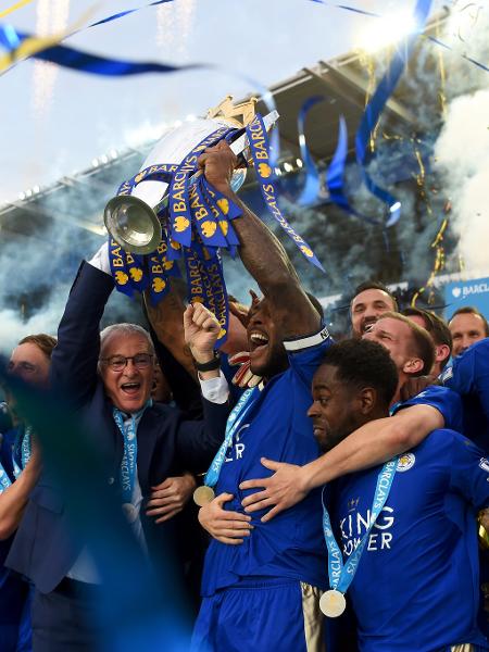 Leicester comemorando o título da Premier League em 2016 - Michael Regan/Getty Images