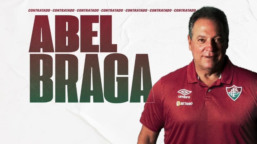 Fluminense anunciou Abel Braga como técnico para a temporada 2022 - Reprodução