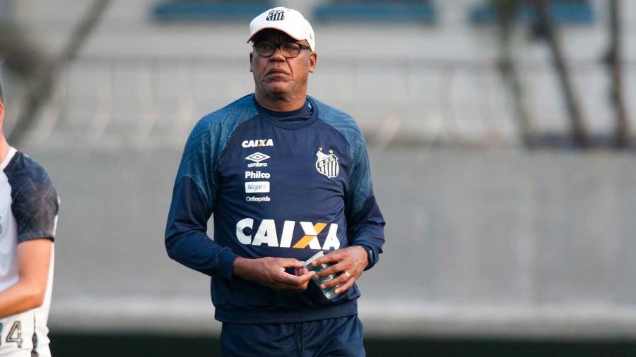 Serginho Chulapa acompanha treino do Santos - Ivan Storti / Santos