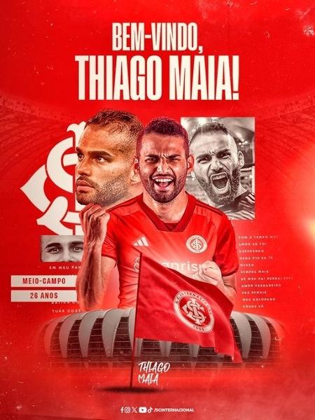 Thiago Maia é anunciado pelo Inter