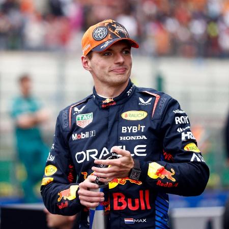 Max Verstappen, da Red Bull, durante o treino para o GP da Bélgica