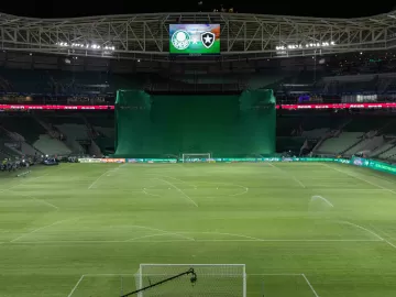 Torcedores assistem a Palmeiras x Botafogo em telão e só conseguem ver Abel