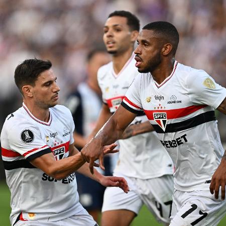 André Silva, do São Paulo, comemora gol sobre o Alianza Lima em duelo da Libertadores André Silva, do São Paulo, comemora gol sobre o Alianza Lima em duelo da Libertadores