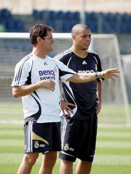Fabio Capello e Ronaldo tiveram convivência atribulada no Real Madrid - Angel Martinez/Real Madrid via Getty Images