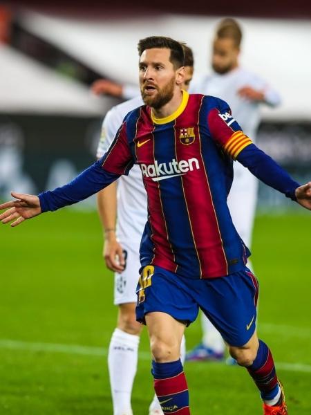 Messi marcou dois gols na vtiória do Barcelona sobre o Huesca por 4 a 1 - Reprodução Twitter/FC Barcelona