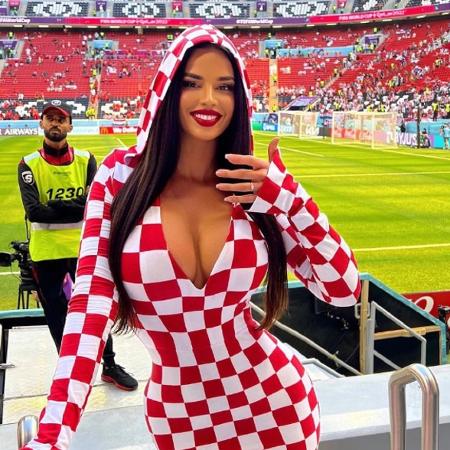 Ivana Knoll, torcedora da Croácia e musa da Copa do Mundo do Qatar - Reprodução/Instagram