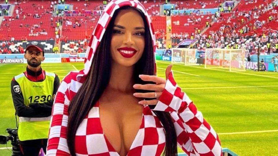 Ivana Knoll, torcedora da Croácia e musa da Copa do Mundo do Qatar - Reprodução/Instagram