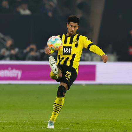Jude Bellingham, astro do Borussia Dortmund - Marcel ter Bals/BSR Agency/Getty Images