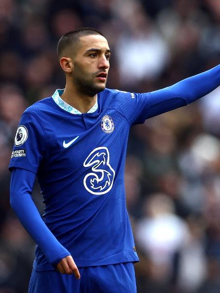 Hakim Ziyech em partida pelo Chelsea no Campeonato Inglês - PAUL CHILDS/Action Images via Reuters