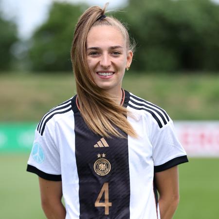Sophia Kleinherne, zagueira da seleção alemã que disputa a Copa do Mundo feminina