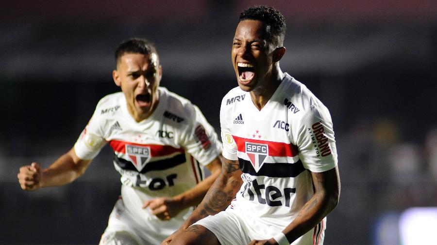 Tchê Tchê comemora gol do São Paulo contra o Flamengo - Alan Morici/AGIF