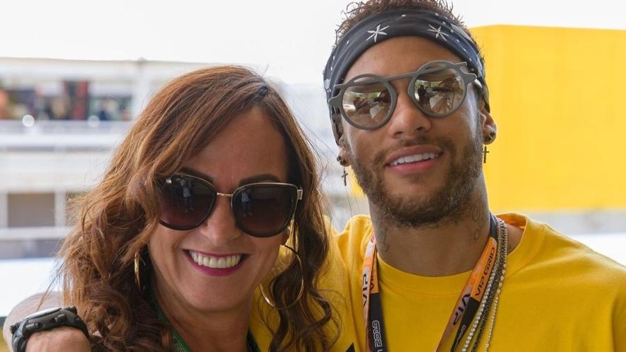 Neymar posa para foto com Nadine no GP da Espanha de Fórmula 1 - reprodução/Instagram