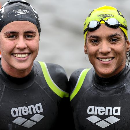 Viviane Jungblut foi bronze e Ana Marcela Cunha conquistou o ouro na maratona aquática em Lima-2019